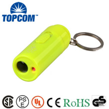 Multicolor recargable USB MINI plástico LED antorcha luz con LOGO Imprimir